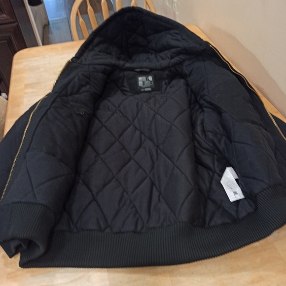 Carhartt Men's Loose Fit Firm Duck Insulated l-Lined Active Jack. Sz large - Picture 5 of 14